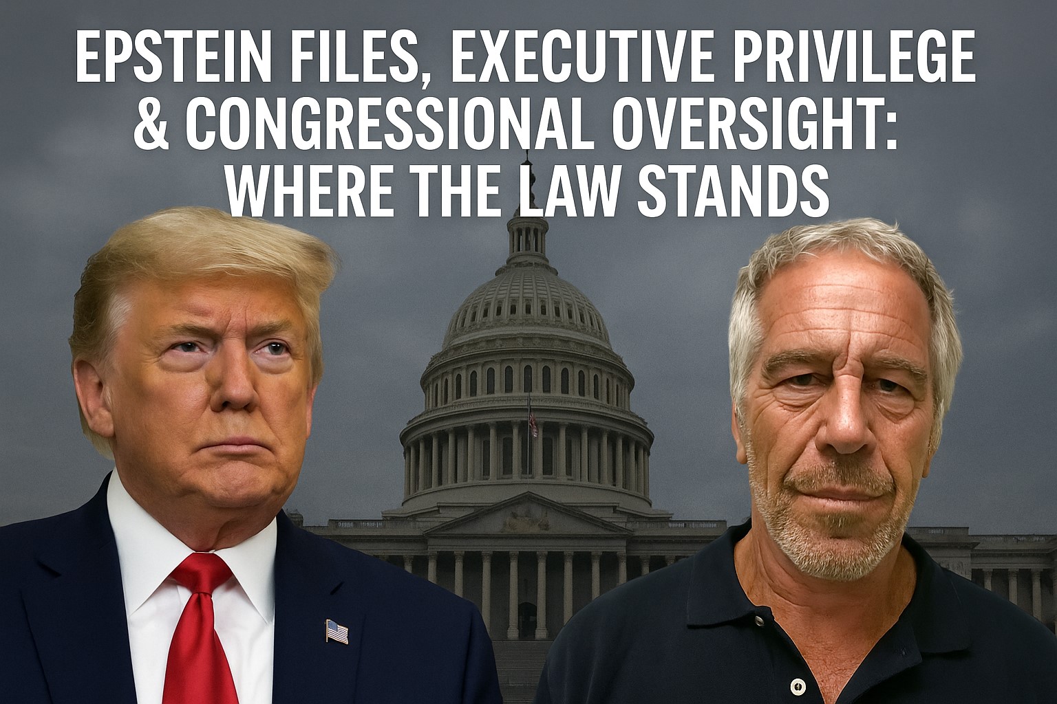 Epstein Files, Executive Privilege & Congressional Oversight: Where the Law Stands