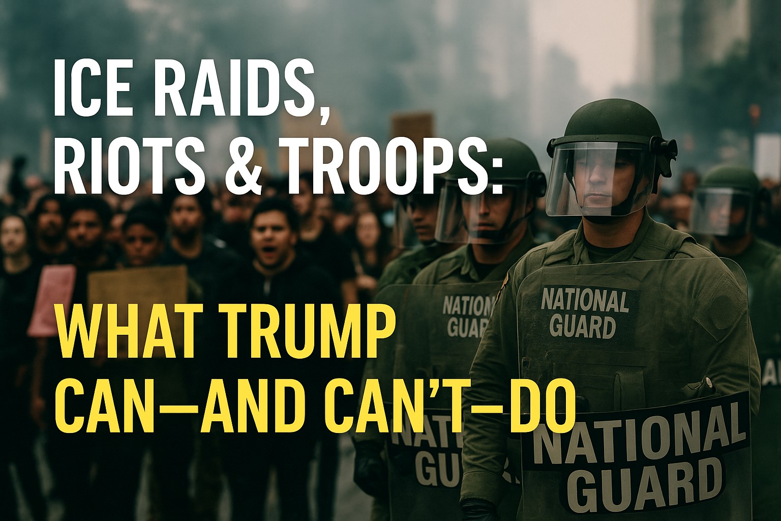 ICE Raids, Riots, and Troops: The Surprising Legal Framework Behind Trump’s Latest Moves